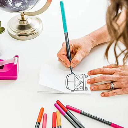 A Brighter Year The Original Adult Mini Coloring Book - 14 Piece Variety Pack - 3” x 3” Pocket Size, 50 Pages, Lay Flat Binding, Thick Paper, No Bleeding - Stress/Anxiety Relief - Relaxation, Gift