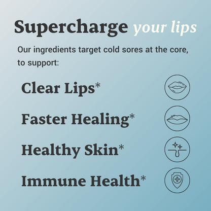 L-Lysine Cold Sore Treatment For Lips With Immune Support - L Lysine 1000mg Capsules, Chaga, Bee Propolis, Vitamin C, Zinc & Licorice Root Extract - Non-GMO, Vegetarian, 60 Capsules for Men and Women