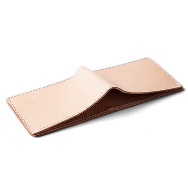 TANNER GOODS Mens Wallet. Mens Leather Wallets. Utility Bifold 4 Card Pocket Wallet, Billfold Slot Cardholder. Made in USA, Natural