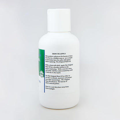 The Original Slate Oil | Food-Safe Natural Oil for Slate Countertops & Surfaces – Enhances, Protects & Deepens Color (4oz)