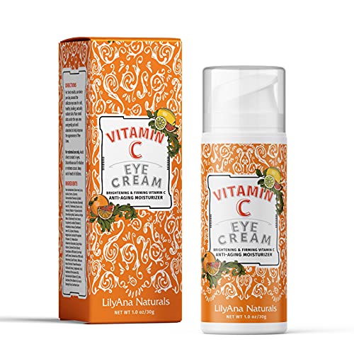 LilyAna Naturals New Formula Eye Cream for Dark Circles, Puffiness, Wrinkles and Bags - Anti-Aging and Hydrating - For Sensitive Skin - 1 oz - Made in USA