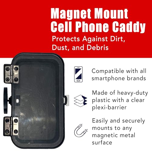 CallHaul Cell Phone Caddy with Ultra-Powerful Magnet Mount, Protects Against Dirt, Dust, and Debris, Made in USA