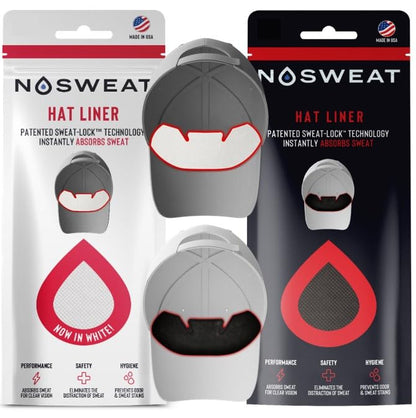 Golf Hat Sweat Liner – Prevents Stains & Odor by NoSweat- Patented Technology Made in The USA