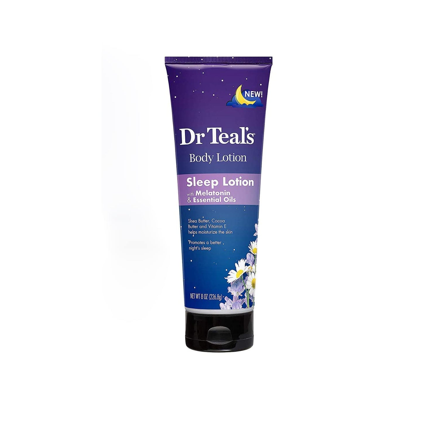 Dr. Teal's Nighttime Therapy Body Lotion with Melatonin - Shea & Cocoa Butter with Vitamin E Helps Create Healthier Looking Skin - Essential Oils Promote a Better Nights Sleep