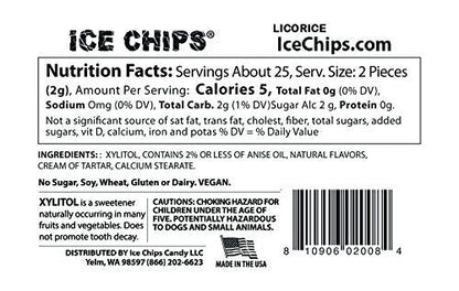 ICE CHIPS Xylitol Candy 6 Tins (Variety Pack); Low Carb, Gluten Free - includes ICE CHIPS BAND as shown