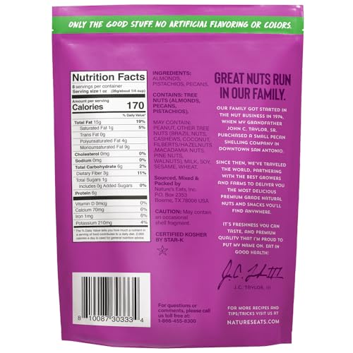 Natures Eats Nuts For Raw, 8 Oz (Pack of 1)