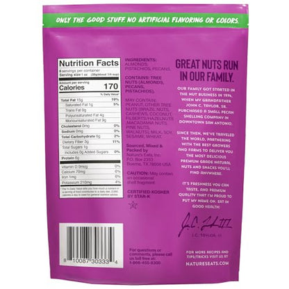 Natures Eats Nuts For Raw, 8 Oz (Pack of 1)