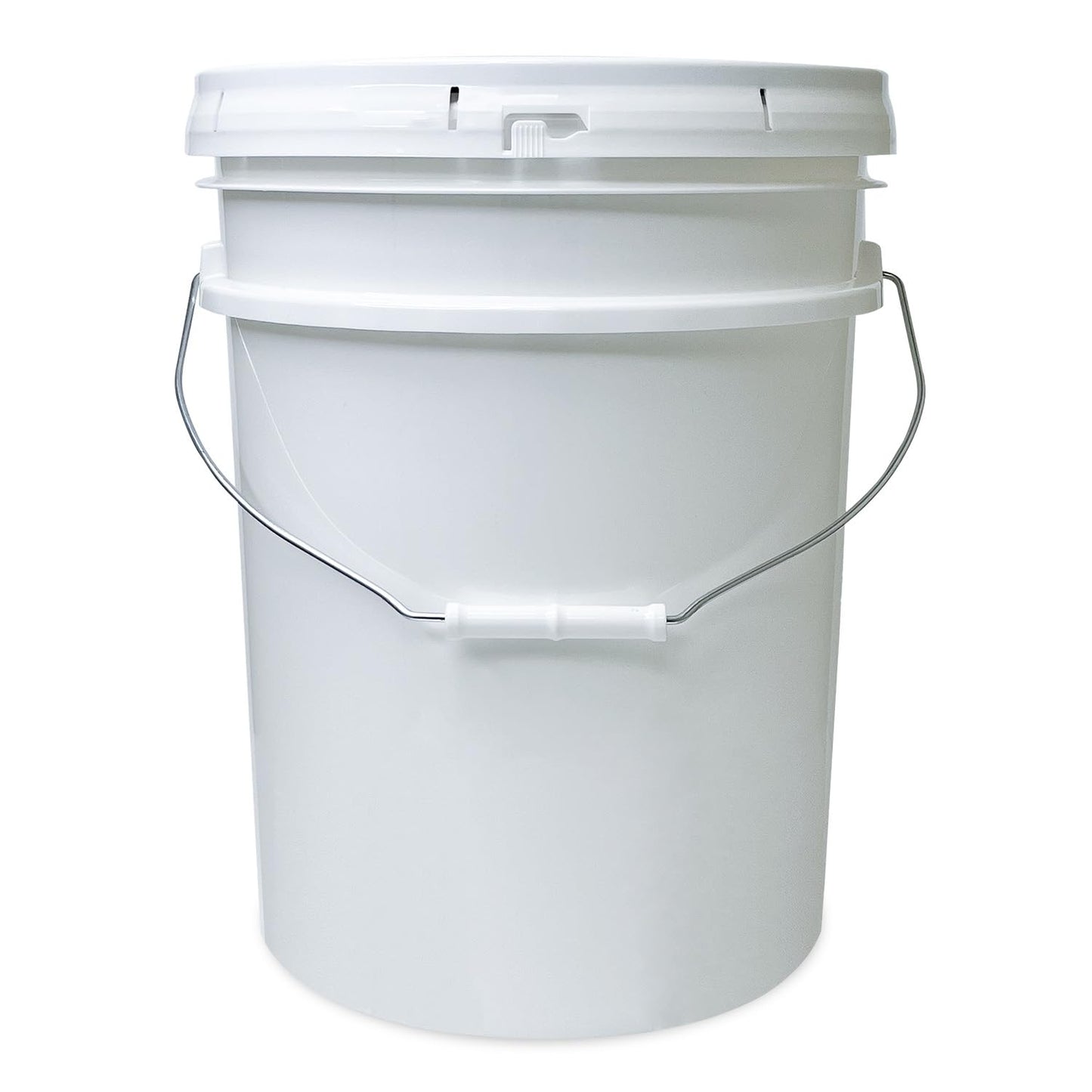 ePackageSupply 5 Gallon White Bucket & Lid, Made in The USA, Durable 90 Mil All Purpose Pail, Food Grade, Contains No BPA Plastic, Premium HPDE, 12 Pack