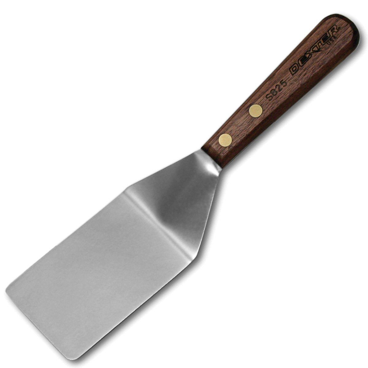 Dexter-Russell Pancake Turner, Stainless Steel with Walnut Handle, 4 x 2-1/2"