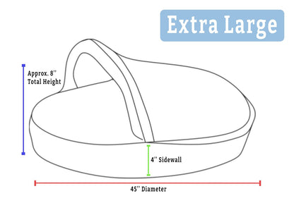 Snoozer Luxury Orthopedic Cozy Cave Pet Bed, Showdog Collection, Extra Large – Merlin Pewter