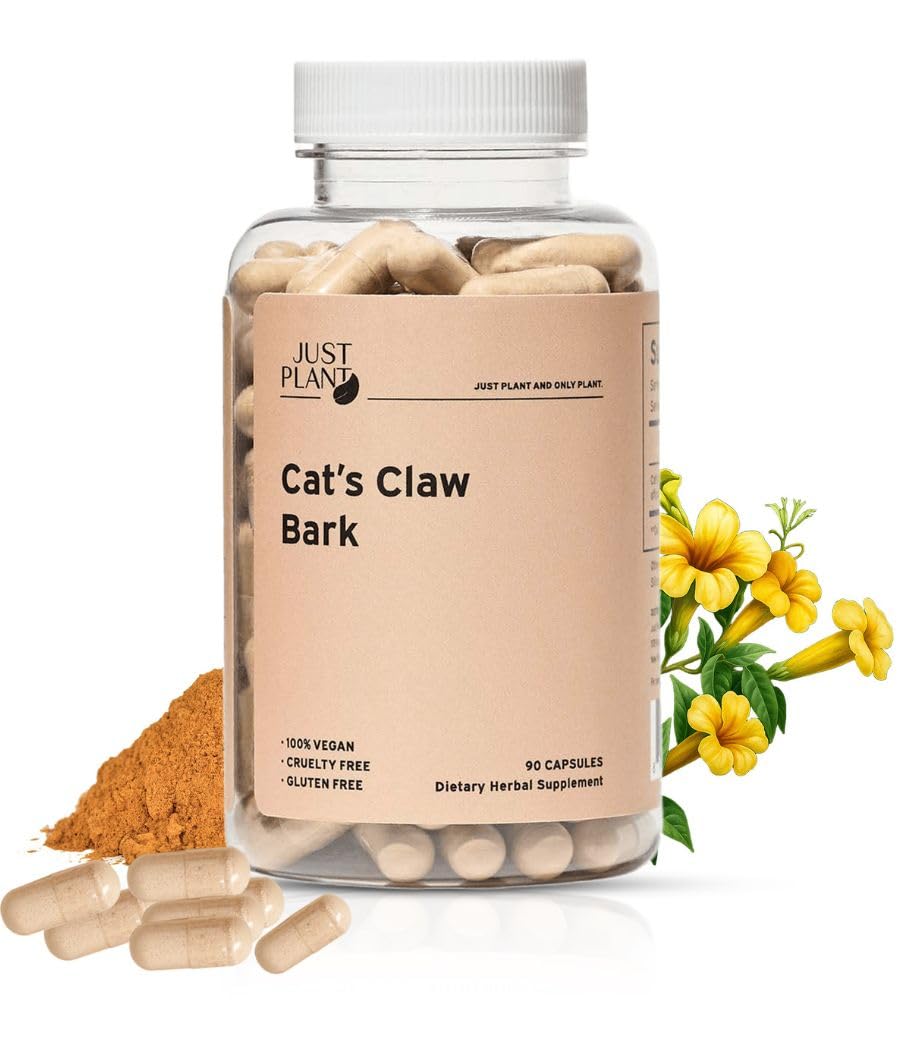Cat's Claw Bark Extract, 750 mg, 90 Vegan Capsules, Immune, Joint & Digestive Support Plant-Based, Natural Supplement