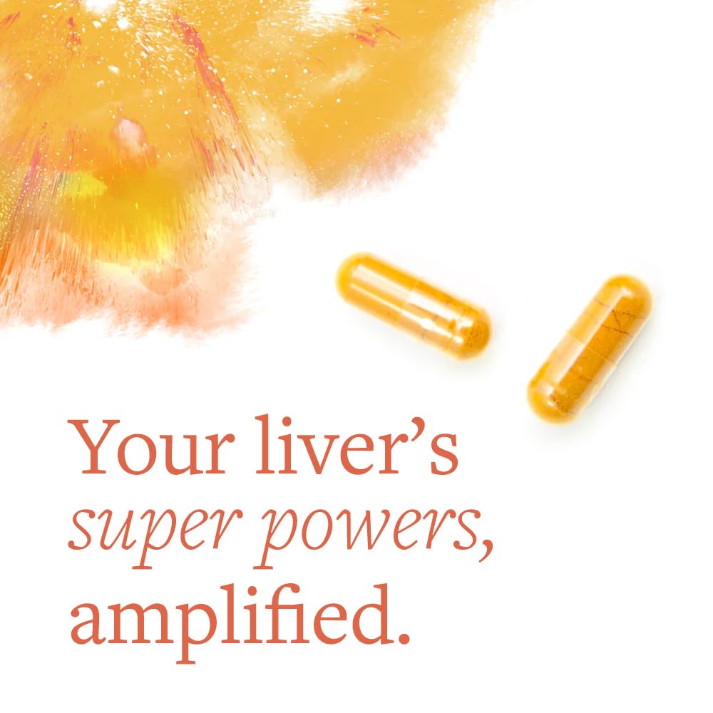 Clean Program Liver Support Supplement for Liver Health & Detox, Milk Thistle, Turmeric Supplement with Antioxidant Protection, Vegetarian Capsules, Non-GMO, Gluten & Soy Free - 60 Count
