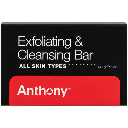 Anthony Men's Exfoliating Soap Bar, Grapefruit Scent, 5 Oz - Contains Cucumber Extract, Jojoba, Shea Butter, Squalane & Coconut Oils for Moisturizing & Exfoliating Body Skin