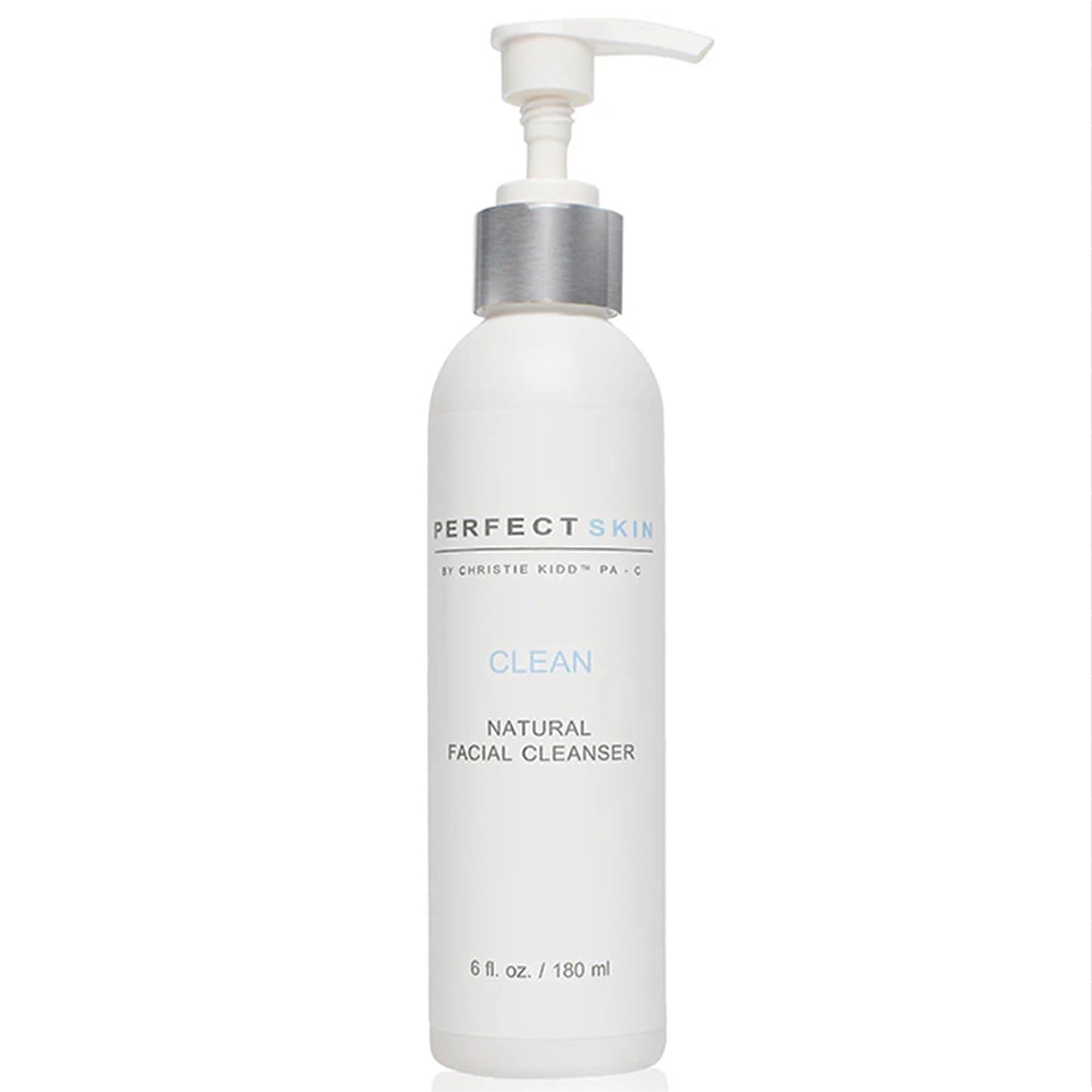 PERFECT SKIN BY CHRISTIE KIDD, PA-C Clean Natural Facial Cleanser – Gentle Face Wash with Aloe, Olive Leaf & Tea Tree – Soothes, Hydrates, Deep Cleans Pores – 6 fl oz (180 ml)