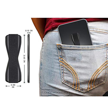 LOVEHANDLE Phone Grip - Universal Phone Strap and Phone Grips for Back of Phone - Convenient Cell Phone Holder for Hand That Fits Most Smartphones and Mini Tablets - Made in The USA