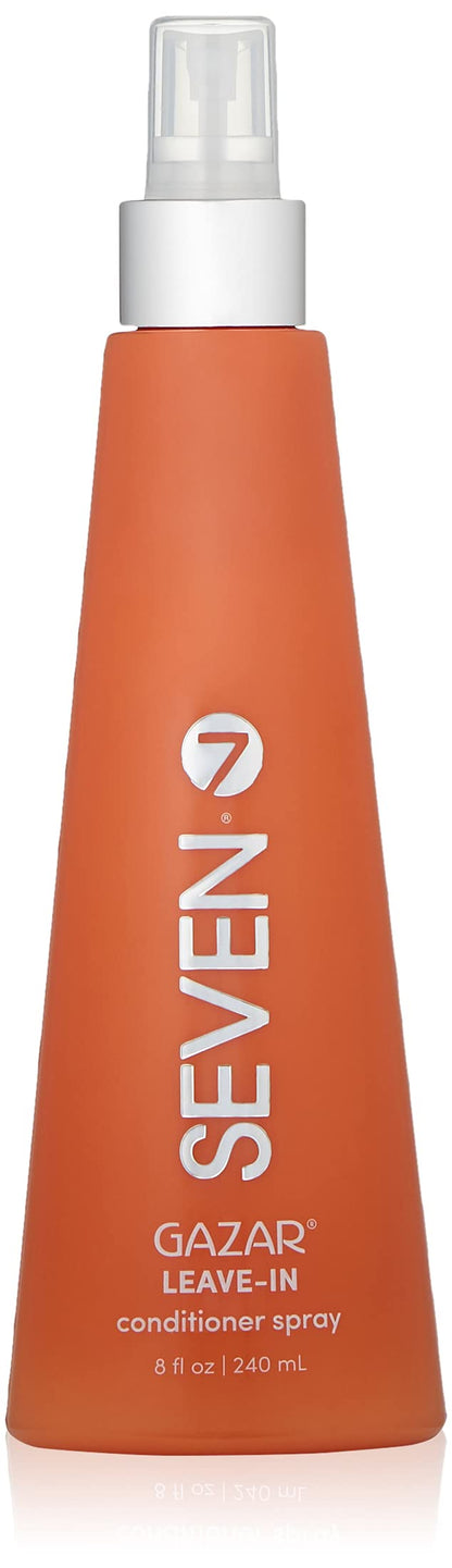 SEVEN GAZAR Hair Care Leave In Conditioner Detangler Spray, Hairspray for Women, Thin Dry Damaged, Curl-Defining, Wavy Curly Hair, Anti Frizz Detangling Spray, 8oz