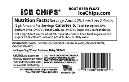 ICE CHIPS Xylitol Candy 6 Tins (Variety Pack); Low Carb, Gluten Free - includes ICE CHIPS BAND as shown