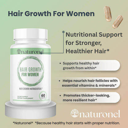 Women's Balance Hair Growth Supplements, Ages 45 and Up - Supports Healthy Hair, Skin & Nails - Customer Proven for Visibly Thicker Hair and Scalp Coverage, Natural Thicker Hair Growth Supplement (1)