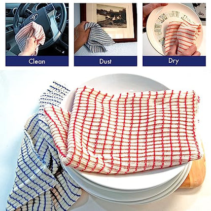Experience The Best in Dish Cloths - Soft, Absorbent, Durable (6 Pack) - Made in America - Sold by Vets - 6 Pack