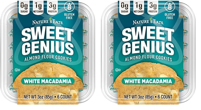 Almond Flour Cookies White Macadamia (Pack of 2)