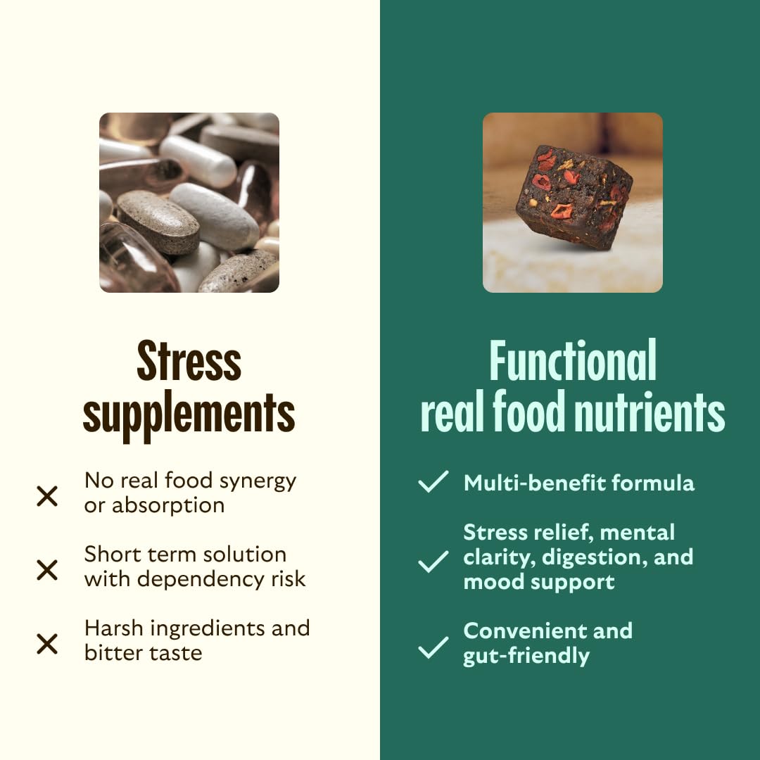 GEM Chill-Out Calm Bite | Supports Calm Mind & Clarity | Magnesium L-Threonate, Golden Chlorella, Lemon Balm | Holistic Non-Habit Forming | Gluten Free, Soy Free, Banana Cinnamon, 28 Servings