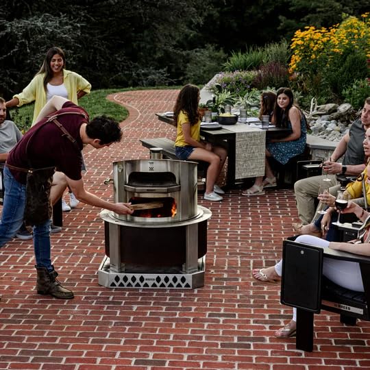 Live-Fire Pizza Oven (Stainless Steel) | 27.5 Inch | Made in the USA | Make Profressional Pizzas in Your Backyard | Compatible W/X Series 24 & 30 Fire Pits | Portable Pizza Oven