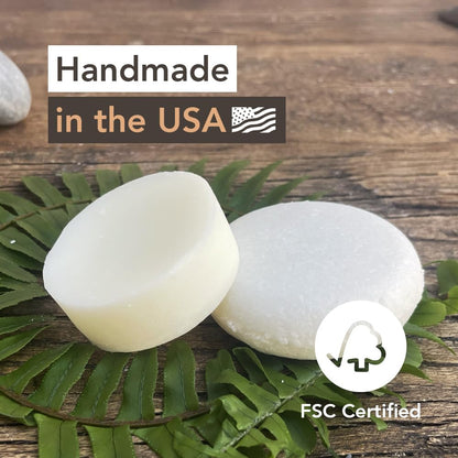 Wave Unscented Shampoo & Conditioner Bar Set - Sulfate Free Natural & Organic Moisturizing Vegan Shampoo and Conditioner Bars for Women & Men - Long-Lasting (80-120 Uses)