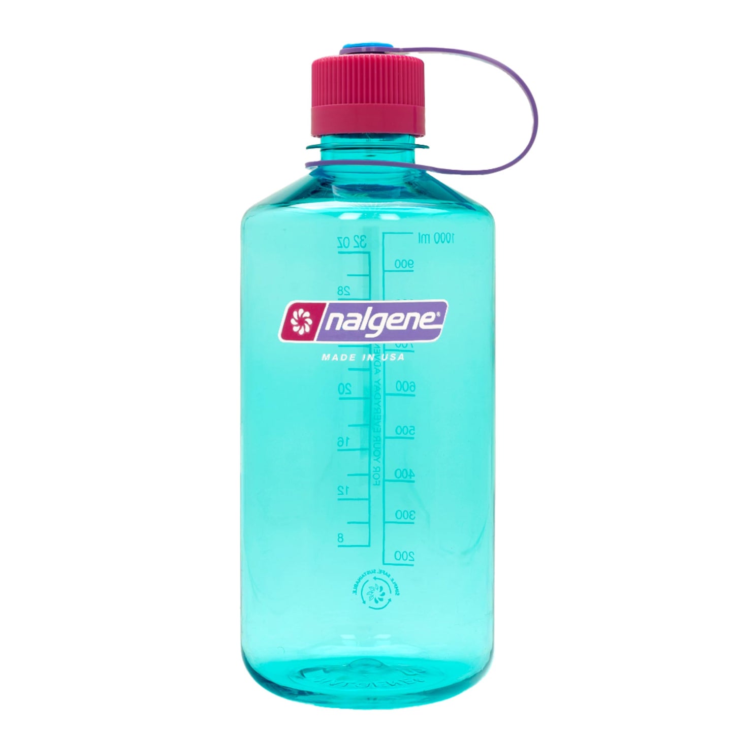 Nalgene Leak Proof Tritan BPA-Free Water Bottle - 32 oz Narrow Mouth - Made in the USA for Outdoor Use & Daily Hydration (Surfer)