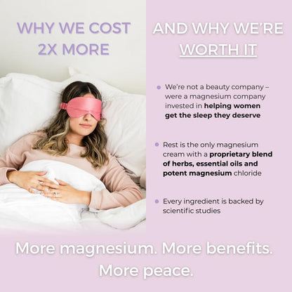 Rooted In Rest Magnesium Lotion for Sleep – Science Backed Sleep Aid – 2X More Magnesium Chloride – Fast, Effective Relaxation with Lavender, Passion Flower & Chamomile - Made in USA – 4 oz