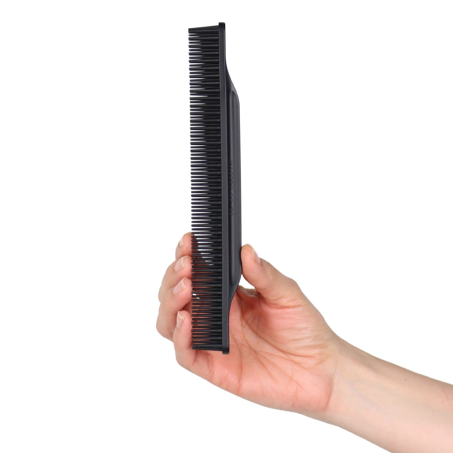 Allegro Combs 3-Row Detangling Comb #70 for Women's Curly Hair, Curl Defining, Wide Tooth, Made in USA, 1 Piece (Black)