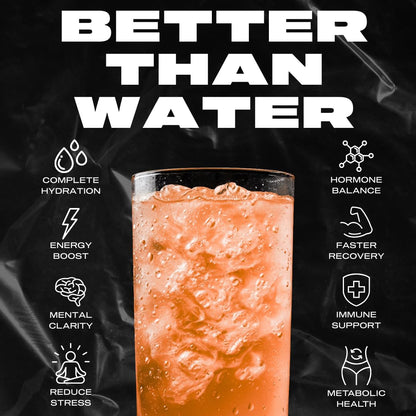 Hyburst Electrolyte & Vitamin Supplement Powder, Drink Mix with B12, L-Theanine, D3, K2, Zinc, Magnesium, Potassium, Supports Calm Focus & Energy, Tropical Variety Pack, 15 Pack