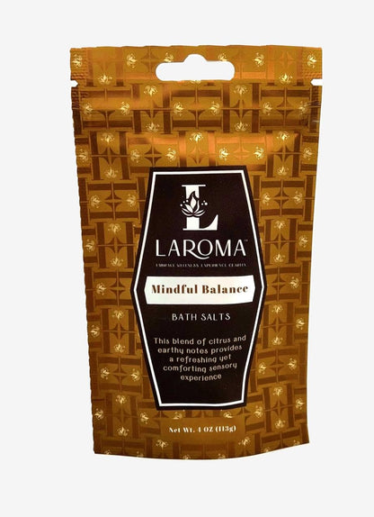 Laroma Bath Salts, Hand-Crafted in The USA, 5 Bags (4 oz Each), Variety Pack, 5 Artisanal Blends