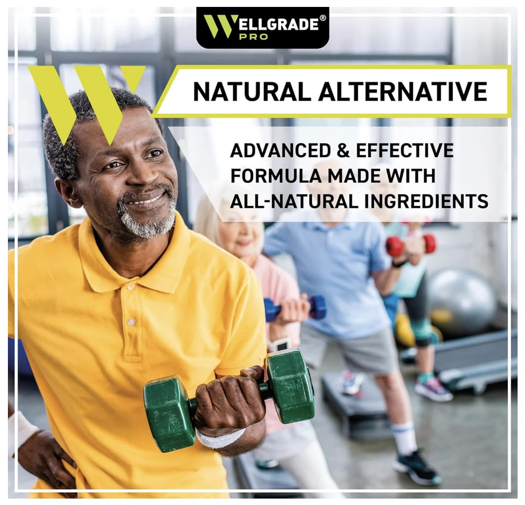 WELLGRADE PRO Hemp Cream - Made in USA - Natural Hemp Extract Cream - for Knees, Joints and Lower Back - Hemp Oil Extract Cream with Arnica, MSM & Menthol, 4 Fl Oz (1)