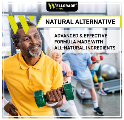 WELLGRADE PRO Hemp Cream - Made in USA - Natural Hemp Extract Cream - for Knees, Joints and Lower Back - Hemp Oil Extract Cream with Arnica, MSM & Menthol, 4 Fl Oz (1)