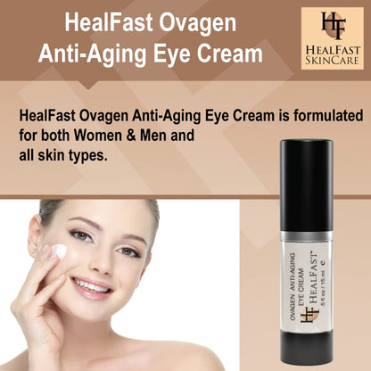 HealFast Ovagen Anti-wrinkle Eye Cream With Retinol (0.5 Oz) & Hyaluronic Acid To Brighten Dark Circles – Reduce of Puffiness – Suitable For All Skin Types