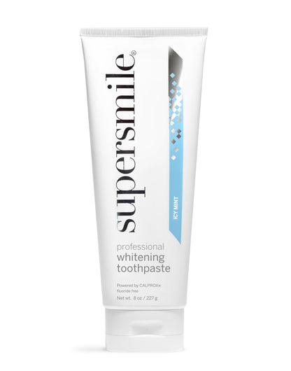 Supersmile Icy Mint Fluoride-Free – Whitening Toothpaste for Visibly Brighter Teeth – Whitens Up to 6 Shades, 8 oz