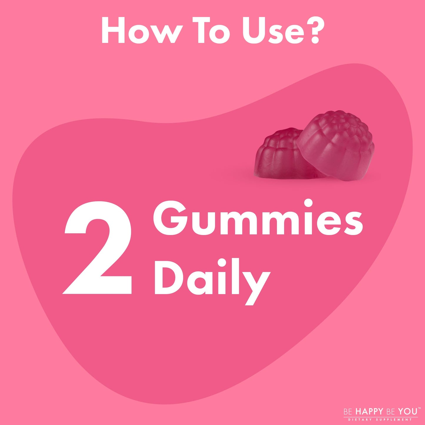 Be Happy Be You Biotin Gummies 10,000mcg – 120 Count – Supports Healthy Hair & Stronger Nails – Fast Absorption Supplement for Men & Women – Vegan, Non-GMO, Pectin, Gelatin Free – Made in USA