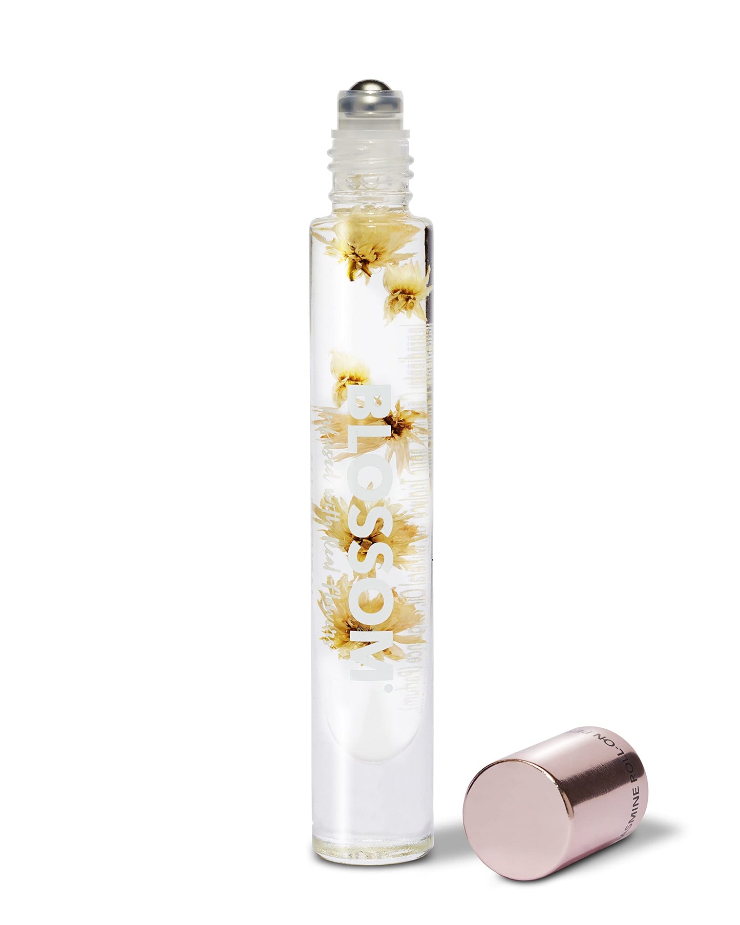Blossom Roll on Perfume for Women Alcohol Free Rollerball Perfume Oil with Essential Oils, Infused with Real Flowers, Made in USA, 0.20oz (Floral, Citrus) Citrus Jasmine