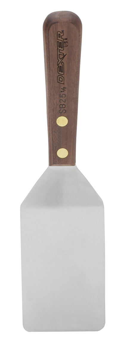 Dexter-Russell Pancake Turner, Stainless Steel with Walnut Handle, 4 x 2-1/2"