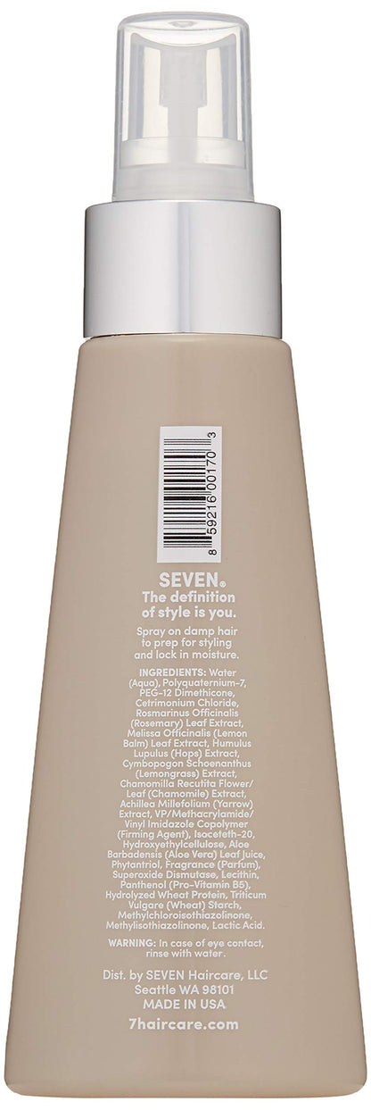 SEVEN Hair Care Satara Seal Heat Protection Spray for Hair, Lightweight Hairspray for Women, Cuticle Sealer Locks Moisture, Anti Frizz, Thermal Damage Defense, Ideal Heat Protectant for Styling, 3.2oz