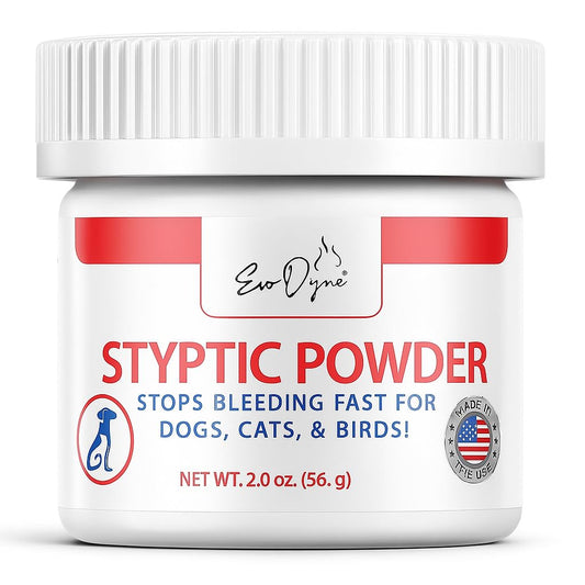 Styptic Powder for Dogs, Cats, and Birds (2 oz) by Evo Dyne | Fast-Acting Blood Stop for Pets | Quick Stop Bleeding Powder for Dog Nail Clipping, Grooming, Cuts and More (1-Pack)