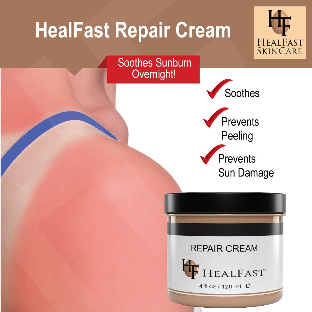 HealFast Sensitive Skin Repair Moisturizing Cream 4 Oz – For Dry, Itch– Fights Rashes, Dryness, Stretch Marks, Sunburn and Bed Sores – Herbal and Food Based Ingredients