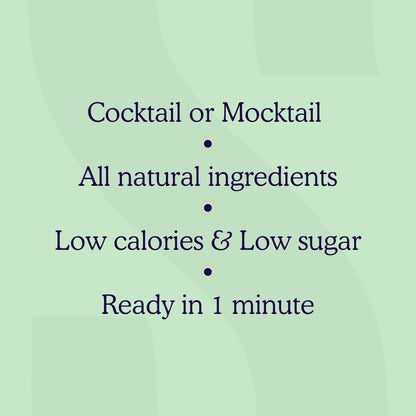 SAYSO Skinny Margarita Cocktail Sticks | Craft Cocktail or Mocktail in 1 Min, Just Add Water + Spirits (0g Sugar, 15 Calories, Vegan, Gluten-Free, Kosher, Non-GMO), 8 Single-Serve Mixers
