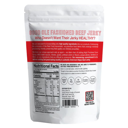 Clean Jerky Co. Grass Fed Beef Jerky | Honey – Flavorful Protein Snack | Made with 100% Beef | No MSG, No Nitrates, No High Fructose Corn Syrup, No Junk and None of the Bad Stuff