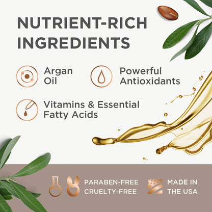 Argan Magic 10 in 1 Hair Treatment & Stylizing Multipurpose Leave in Spray for all Hair Types | Made in USA | Paraben Free | Cruelty Free (8 oz)