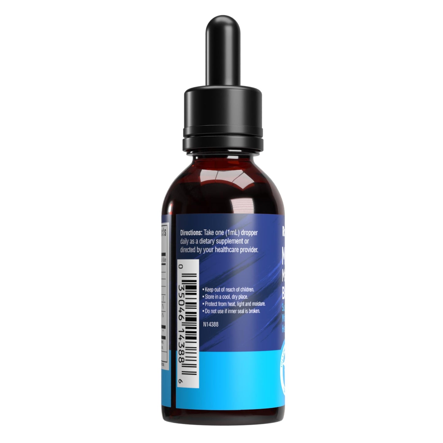 RX Select MitoBlue, Methylene Blue 1%, Solution with Balanced Electrolyte, Health Supplement for Humans – High Cognitive Support, Antioxidant Support, Pharmaceutical Grade, Made in The USA, 2fl oz