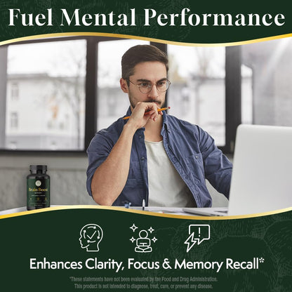 Lion’s Mane Mushroom Gummies 10:1 Extract & L-Theanine 200mg Nootropic Brain Gummies – 30 Day Supply – Memory & Focus Support – Calm Energy – Vegan, Caffeine Free