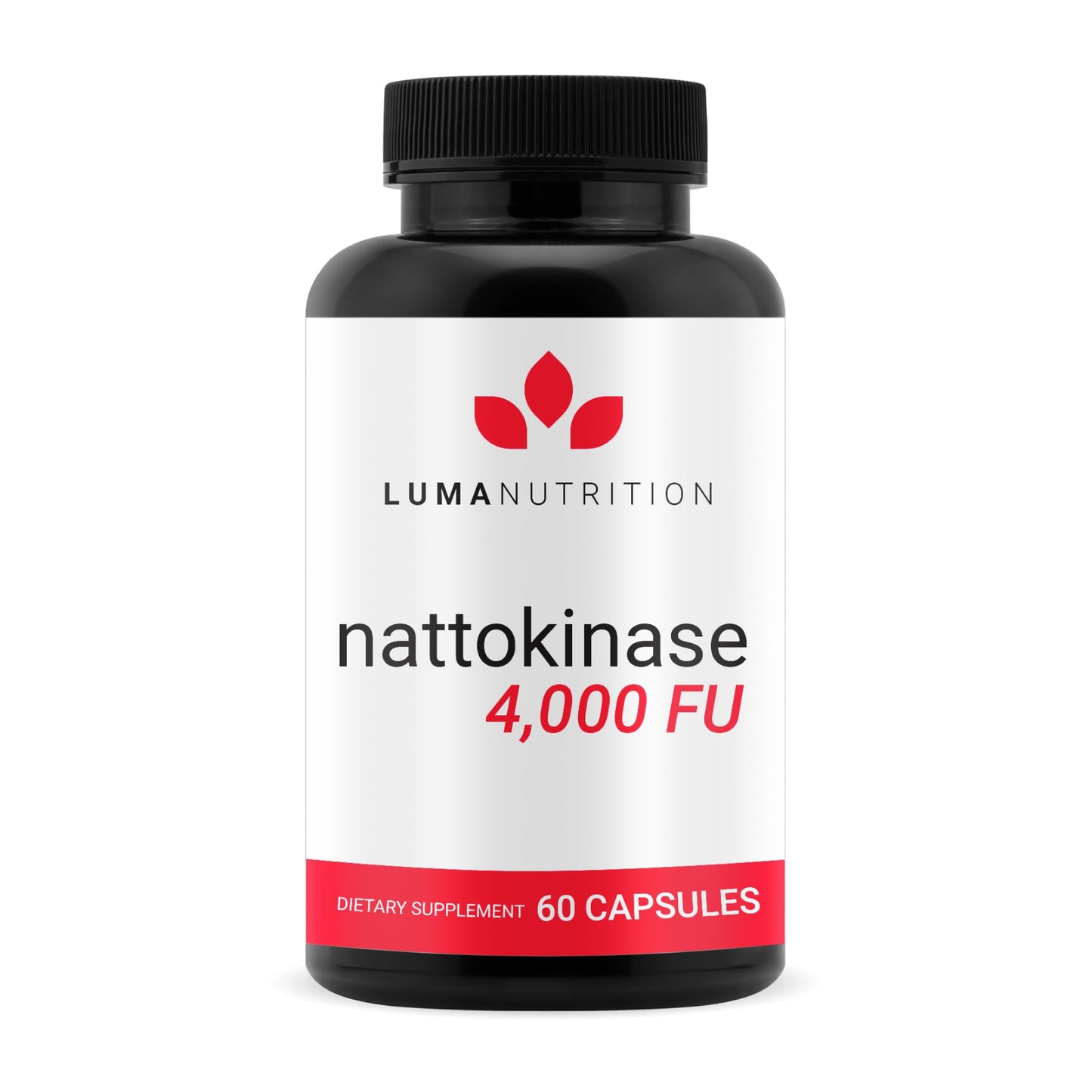 Luma Nutrition Nattokinase Supplement - Japanese Natto 4000 FU Per Serving, Premium Heart Health Support - Vegan & Gluten Free - 60 Capsules - Made in USA