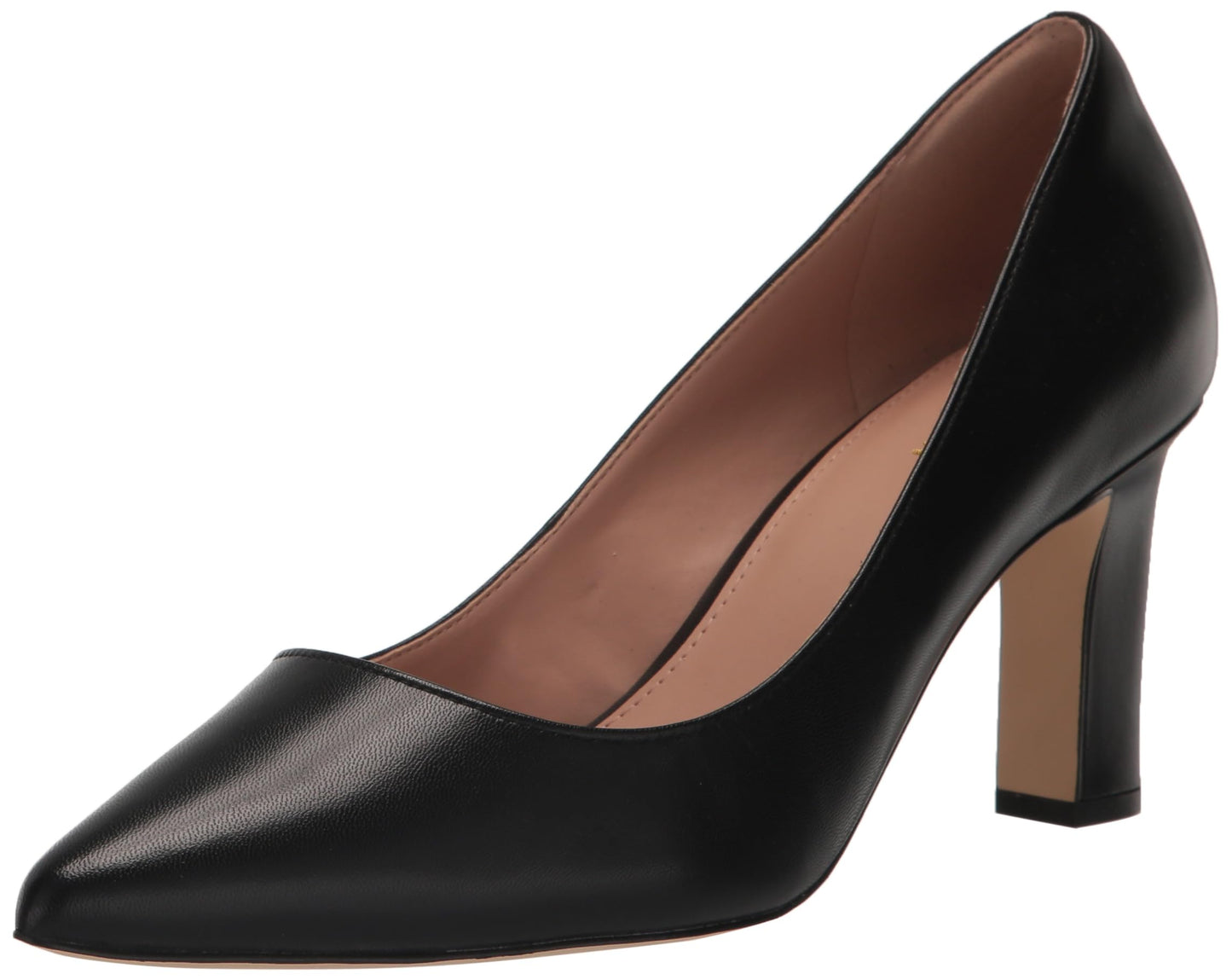 Cole Haan Women's Mylah Heel Pump 75MM, Black Leather, 9