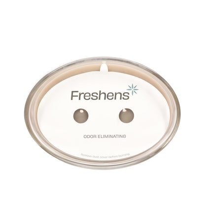 Carolina Freshens Amber & Cedar Odor Eliminating Highly Fragranced Candle for Home Scented, Eliminates 90% of Pet, Smoke, Food and Other Smells Quickly, 2 Wick, 14 oz - Made in The USA